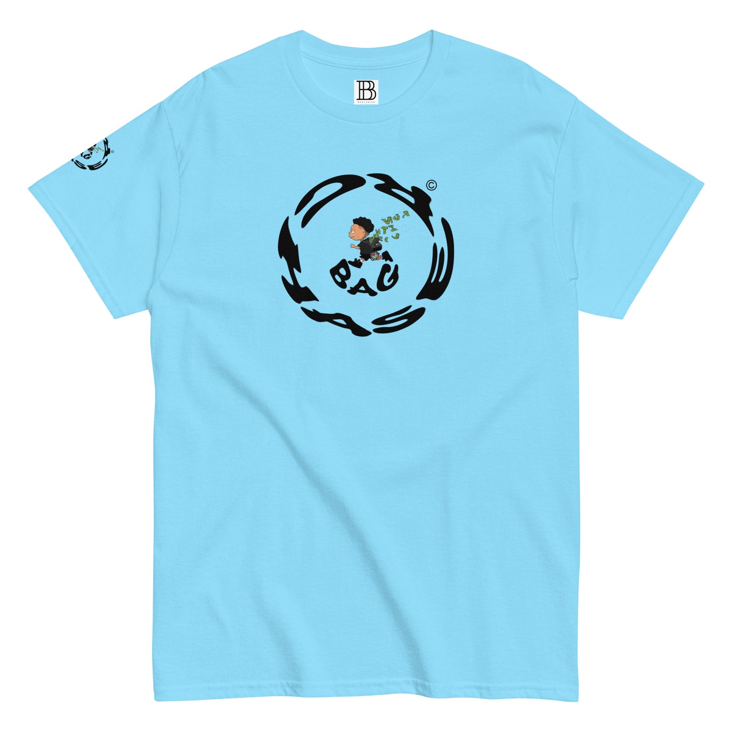 BAGCHASER® THEFT T-SHIRT SKY BLUE